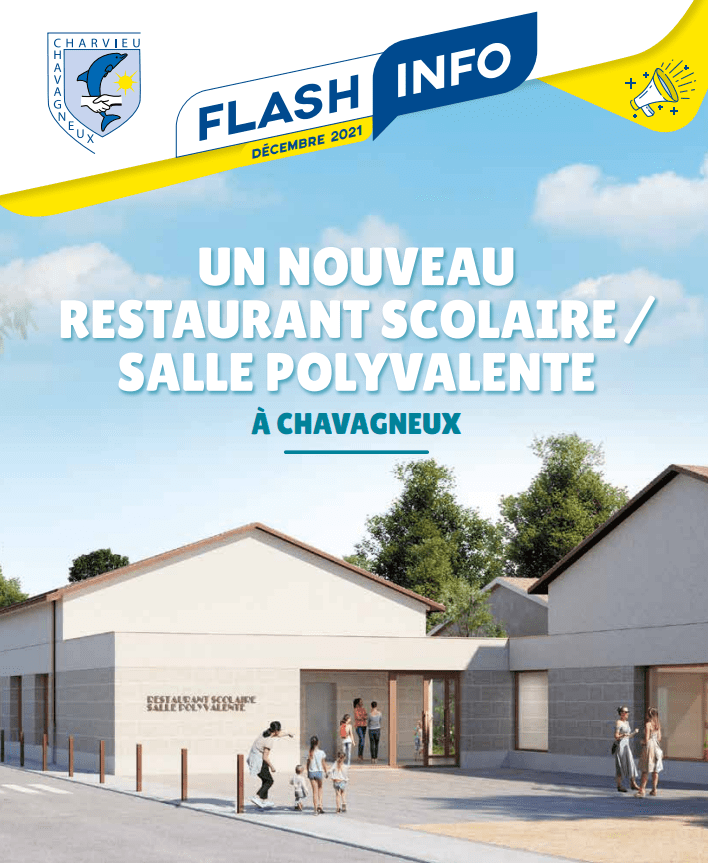 Flash Info - Bientôt un nouveau restaurant scolaire et une nouvelle salle polyvalente à Chavagneux